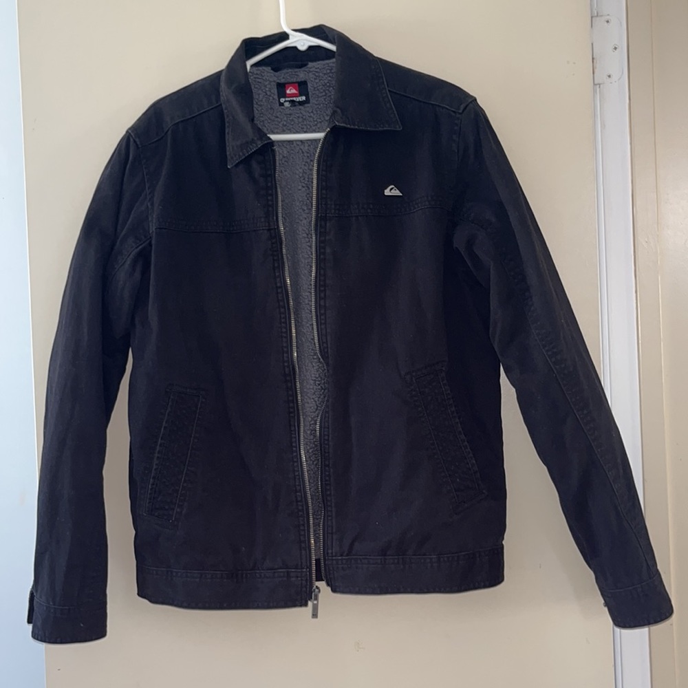 Quicksilver Sherpa Lined Zip Up Utility Jacket - image 1